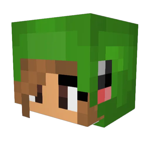 ThePotatoNinja1 Minecraft avatar head, 3D render