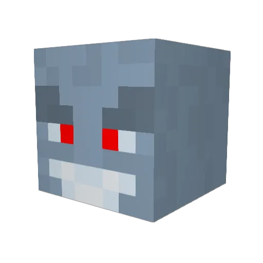 ThePraken Minecraft avatar head, 3D render