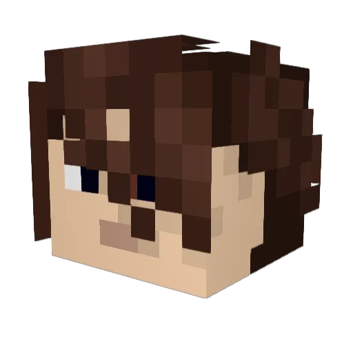 ThePredictor Minecraft avatar head, 3D render