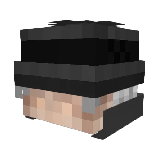 ThePrenatrator Minecraft avatar head, 3D render