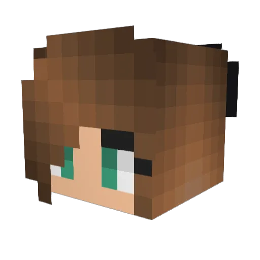 ThePringlesMan Minecraft avatar head, 3D render
