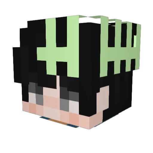ThePro7Yt Minecraft avatar head, 3D render