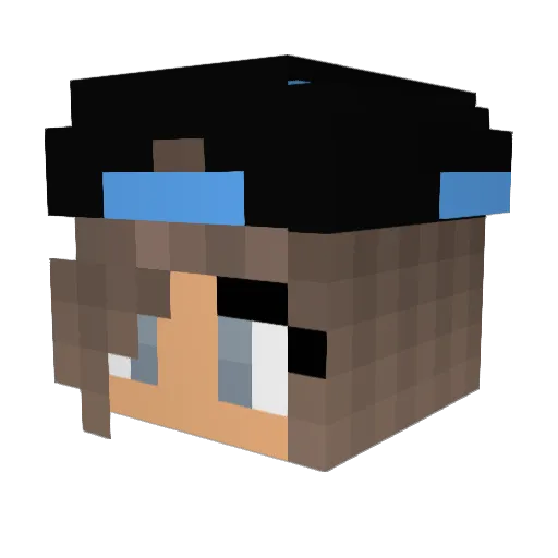 TheProMiner3344 Minecraft avatar head, 3D render