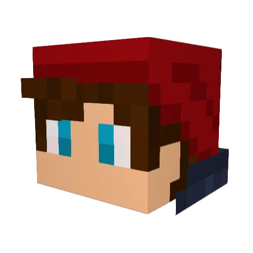 TheProPixelGamer Minecraft avatar head, 3D render