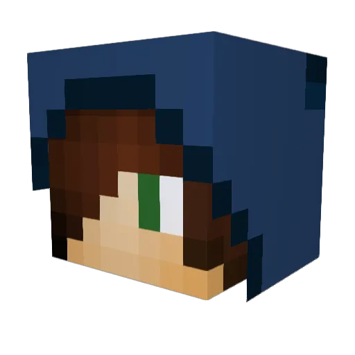 TheProfessor5 Minecraft avatar head, 3D render