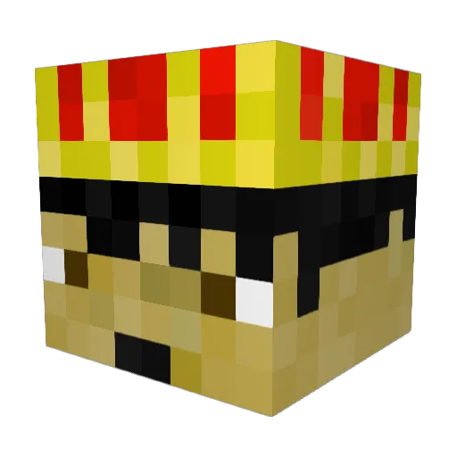 TheProfrssor Minecraft avatar head, 3D render