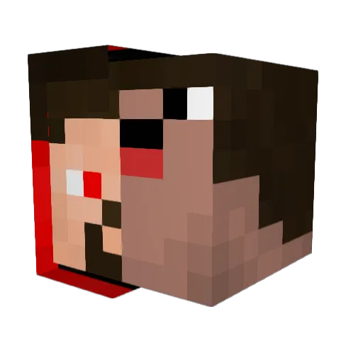 TheProob Minecraft avatar head, 3D render