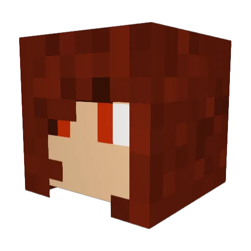TheProtoNom Minecraft avatar head, 3D render