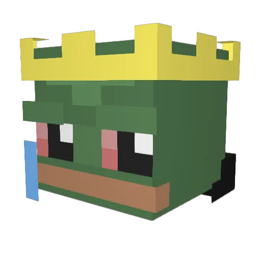 ThePrusak Minecraft avatar head, 3D render