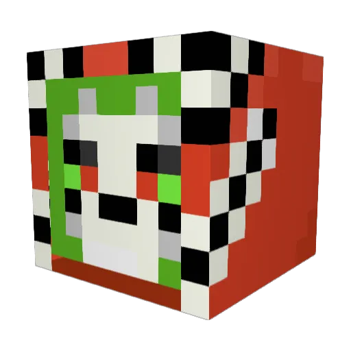 ThePsiFox Minecraft avatar head, 3D render