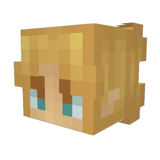 ThePsychoBizz Minecraft avatar head, 3D render