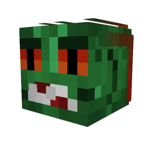 ThePuddlestomper Minecraft avatar head, 3D render
