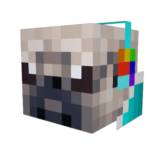 ThePugGamer101 Minecraft avatar head, 3D render