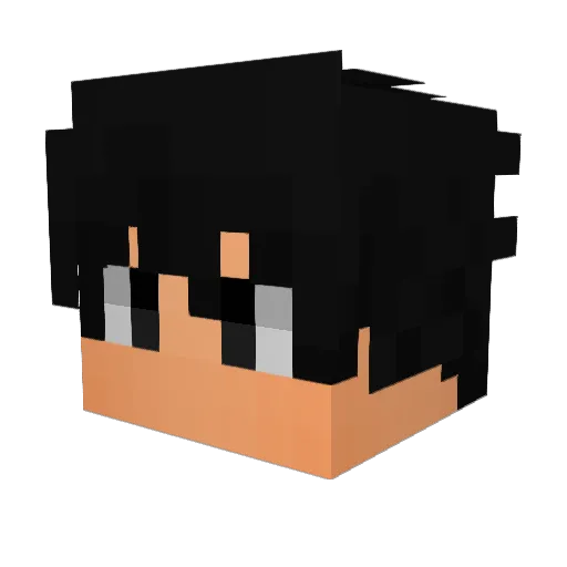 ThePuli Minecraft avatar head, 3D render