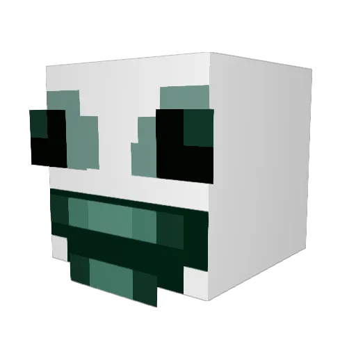 ThePulseR Minecraft avatar head, 3D render