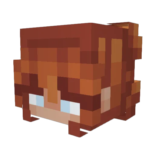 ThePumpkinGod23 Minecraft avatar head, 3D render