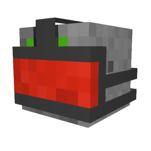 ThePumpkinPigs Minecraft avatar head, 3D render