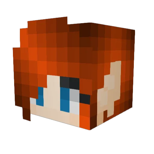 ThePumpkinestPie Minecraft avatar head, 3D render