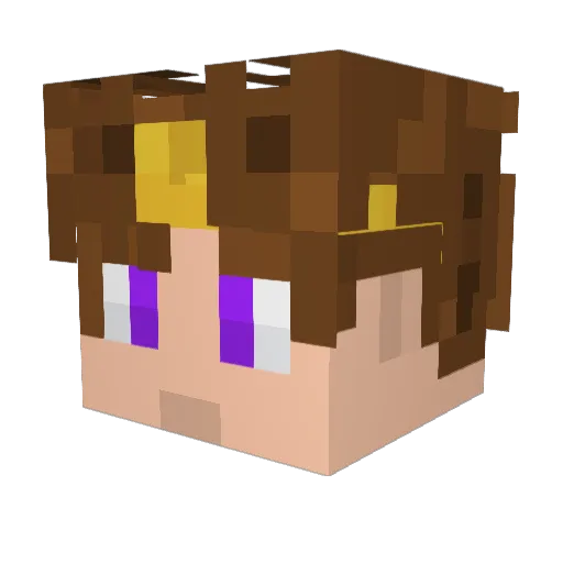 ThePunAndOnly Minecraft avatar head, 3D render