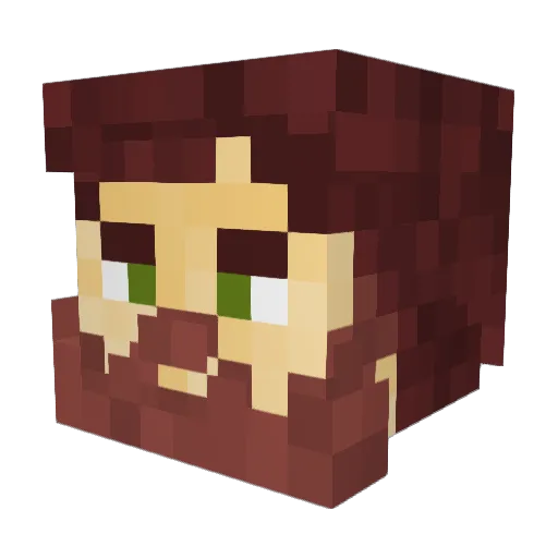 ThePunPolice Minecraft avatar head, 3D render