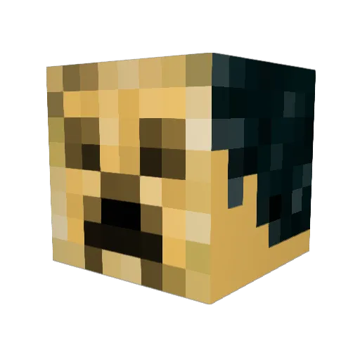 ThePure_ Minecraft avatar head, 3D render