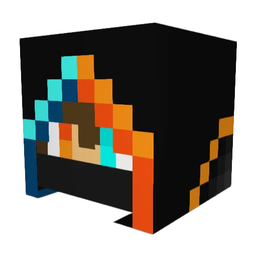 ThePuritian Minecraft avatar head, 3D render