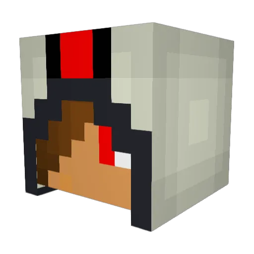 ThePuuks Minecraft avatar head, 3D render