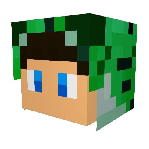 ThePvPExpert Minecraft avatar head, 3D render