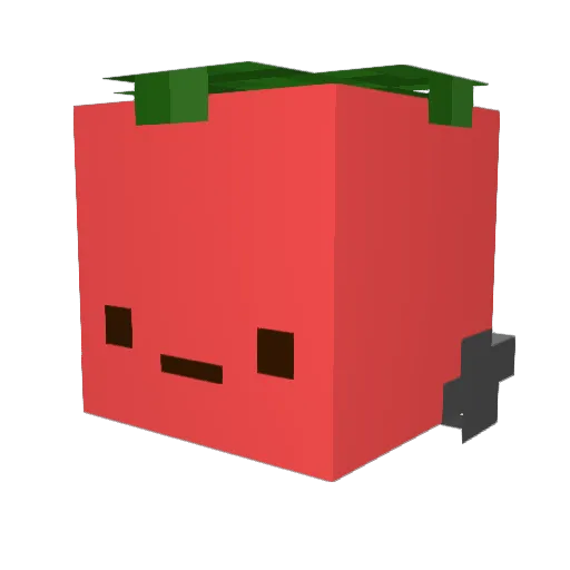 TheQiuFen Minecraft avatar head, 3D render