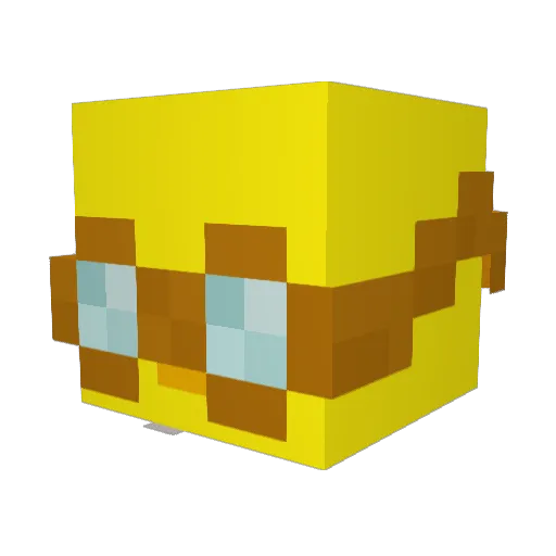 TheQuacky87 Minecraft avatar head, 3D render
