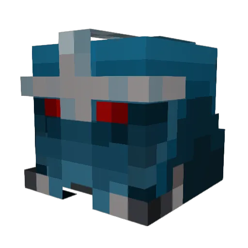 TheQuantumMech Minecraft avatar head, 3D render