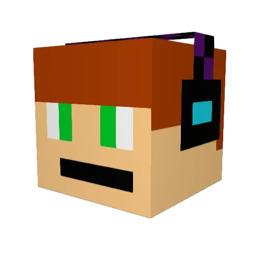 TheQuassitworsh Minecraft avatar head, 3D render