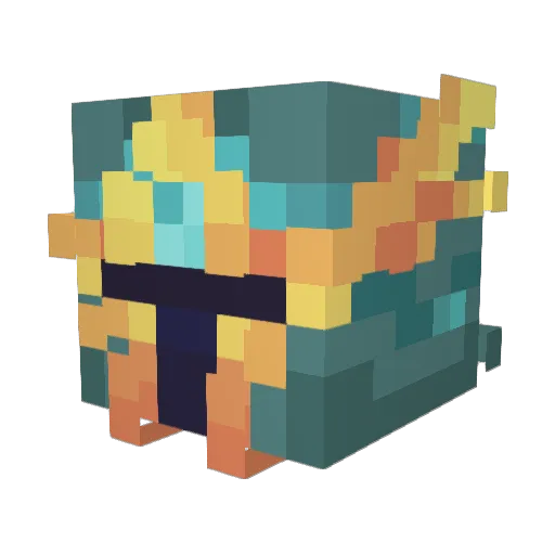 TheQuester Minecraft avatar head, 3D render