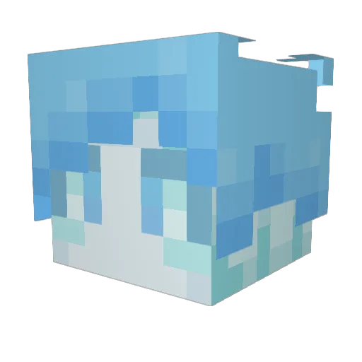 TheQwertyTM Minecraft avatar head, 3D render