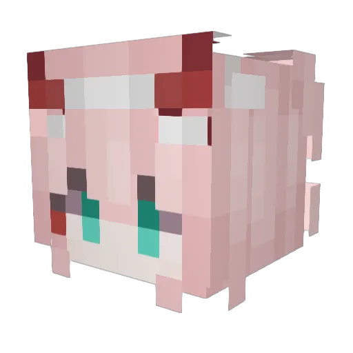 TheR0k Minecraft avatar head, 3D render