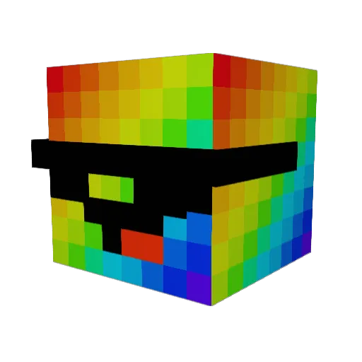 TheR3dDwarf Minecraft avatar head, 3D render