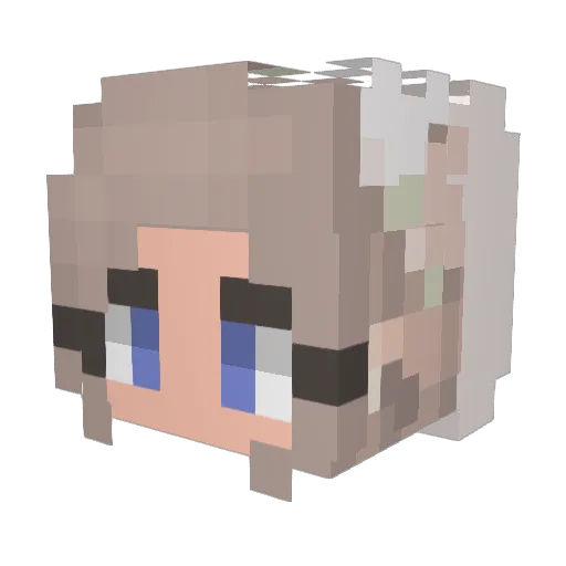 TheR3dE Minecraft avatar head, 3D render