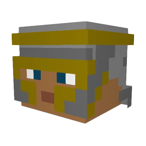 TheRaandom69 Minecraft avatar head, 3D render