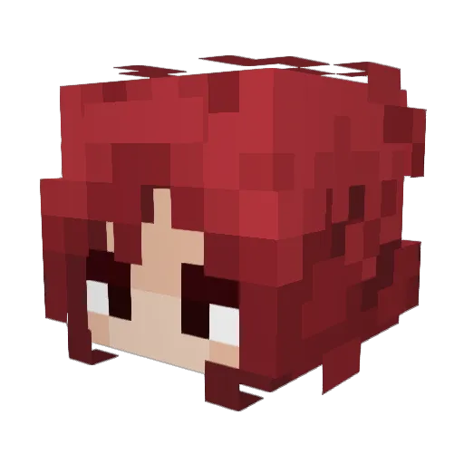 TheRachelWTF Minecraft avatar head, 3D render