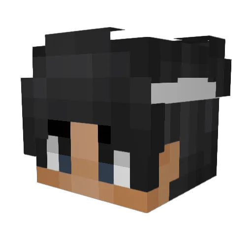 TheRaclette Minecraft avatar head, 3D render