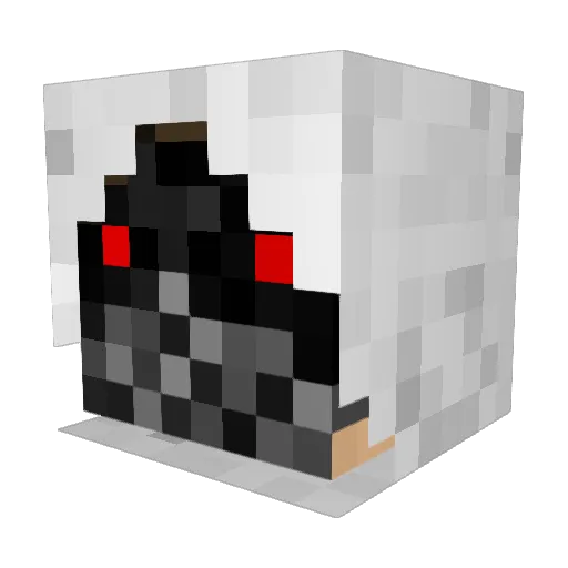 TheRafkain Minecraft avatar head, 3D render