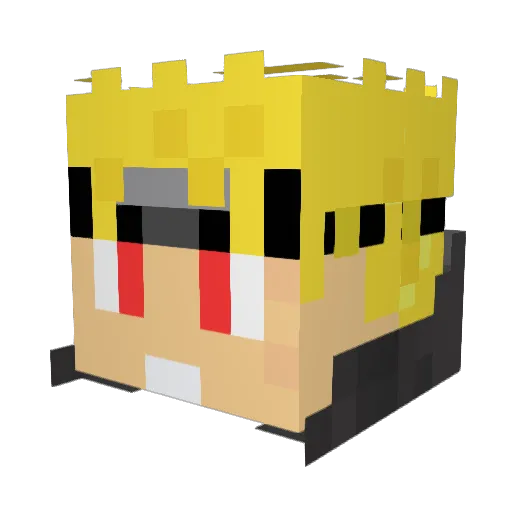 TheRager31 Minecraft avatar head, 3D render