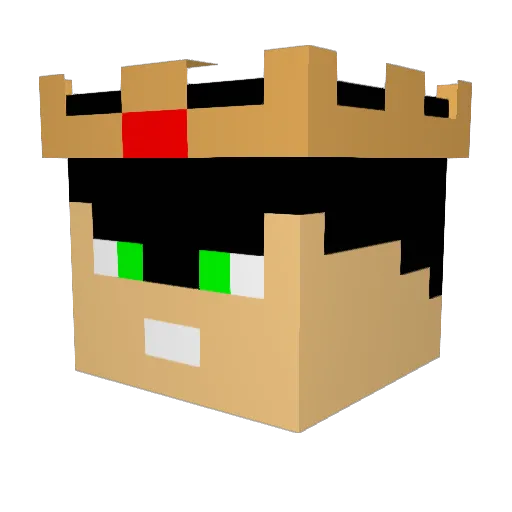 TheRaider112 Minecraft avatar head, 3D render