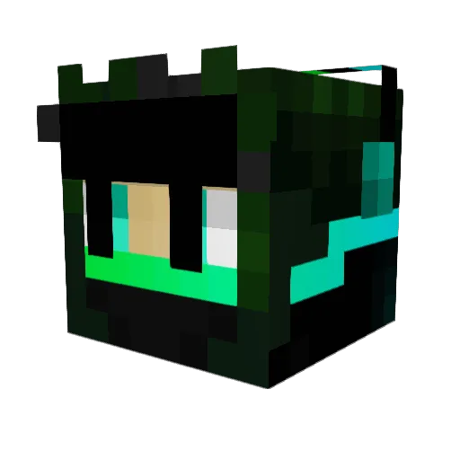 TheRainYTTT Minecraft avatar head, 3D render