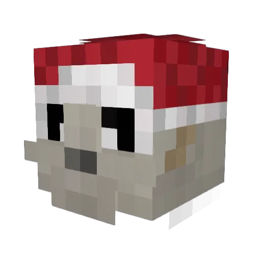 TheRainbowGoat Minecraft avatar head, 3D render