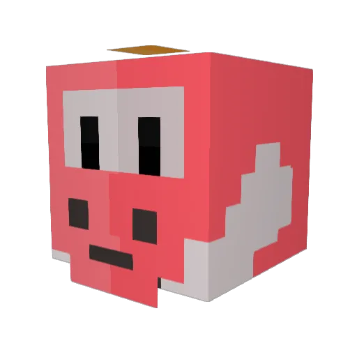 TheRaingster Minecraft avatar head, 3D render
