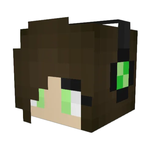 TheRainyDonut Minecraft avatar head, 3D render