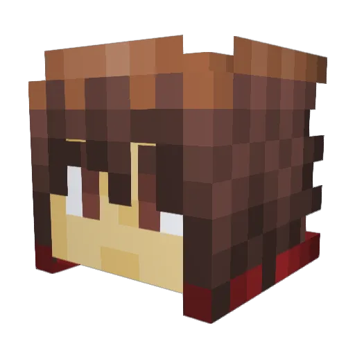 TheRaionMC Minecraft avatar head, 3D render