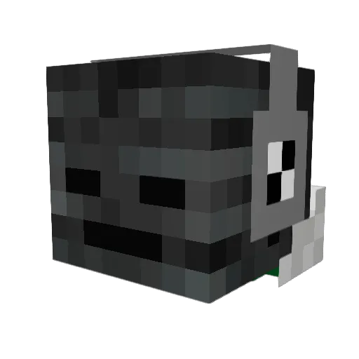 TheRaison Minecraft avatar head, 3D render