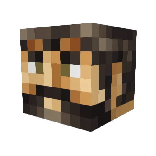 TheRakshy Minecraft avatar head, 3D render